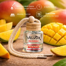 Velvox Mango Oto Kokusu 8 ml Yağ Bazlı Uzun Süre Kalıcı Askılı Araç Kokusu
