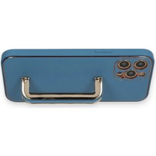 Newface Iphone 12 Pro Max Kılıf Coco Elit Kapak - Mavi