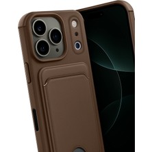 Newface Apple Iphone 17 Pro Max Kelvin Kartvizitli Silikon - Kahverengi