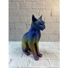 Koyu Rainbow Kedi Biblo Modern Salon ve Raf Dekoru