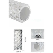 Yeni Nesil Modern Kristal Masa ve Gece Lambası Dokunmatik Renk Değiştirebilen