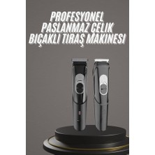 Pro Şarjlı Saç Sakal Tıraş Makinesi Ense Kesme Makinesi Lazer Öncesi Kısaltma