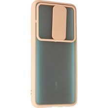 Newface Xiaomi Redmi Note 8 Pro Kılıf Palm Buzlu Kamera Sürgülü Silikon - Pembe