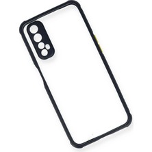 Newface Realme 7 Kılıf Miami Şeffaf Silikon - Lacivert