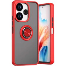 Newface Xiaomi Redmi 13 4g Kılıf Montreal Yüzüklü Silikon Kapak - Kırmızı