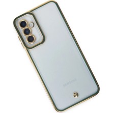 Newface Samsung Galaxy M23 Kılıf Liva Lens Silikon - Yeşil