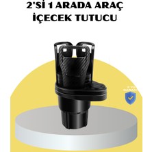 Araç Ikili Bardak Tutucu Ayarlanabilir Genişlik 360° Döner Sistem