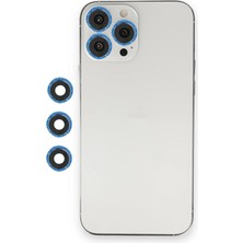 Newface Iphone 12 Pro Shine Kamera Lens - Mavi