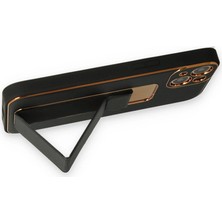 Newface Iphone 14 Plus Kılıf Coco Deri Standlı Kapak - Siyah