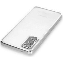 Newface Samsung Galaxy S20 Fe Kılıf Razer Lensli Silikon - Gümüş
