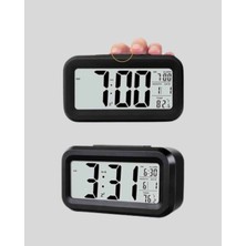 Sensörlü Dijital Masa Saati Alarm ve Sıcaklık Göstergeli
