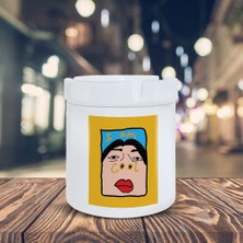 Asilmeydan I Am Cool Küllük İllüstrasyon Baskılı Kül Tablası K-131