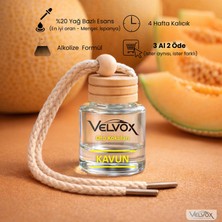 Velvox Kavun Oto Kokusu 8 ml Yağ Bazlı Uzun Süre Kalıcı Askılı Araç Kokusu