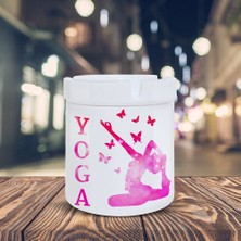 Asilmeydan Yoga Meditasyon Baskılı Küllük Kül Tablası-08144