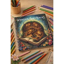 Koalanın Çantası Whimsical Fairy Realms - 21X21 cm Boyama Kitabı - Yetişkinler Için