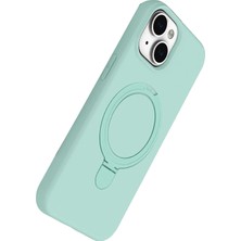 Newface Apple Iphone 14 Regal Magsafe Standlı Kapak - Su Yeşili