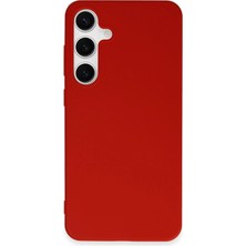 Newface Samsung Galaxy S24 Plus Kılıf First Silikon - Kırmızı