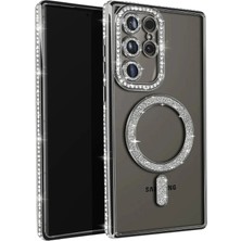 Newface Samsung Galaxy S23 Ultra Joke Simli Magneticsafe Kılıf - Siyah