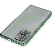 Newface Xiaomi Redmi Note 10 Pro Kılıf Razer Lensli Silikon - Yeşil