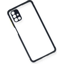 Newface Samsung Galaxy M51 Kılıf Miami Şeffaf Silikon - Lacivert