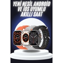 Yeni Nesil Akıllı Saat Çok Yönlü Titreşimli 49 mm Android ve Ios Uyumlu