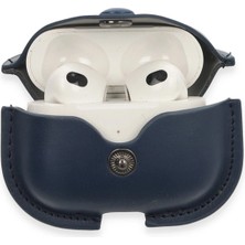Newface Airpods 3 (3.nesil) Çanta Deri Kılıf - Lacivert