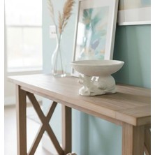 LUNALAB3D Deniz Temalı Dekoratif Kase - Saf Beyaz Takı ve Aksesuar Standı