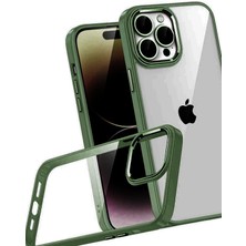 Newface Apple Iphone 15 Pro Max Razer Lensli Silikon - Yeşil