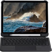 Erdo Ticaret T5207D Ipad Pro 11 (2022) Kılıf Inter Ledli Klavyeli Tablet Kılıfı - Siyah