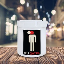 Asilmeydan Kapalı Kafa Küllük Self Control Baskılı Kül Tablası K-147