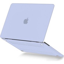 K-Yonlineticaret Macbook Pro 13 2021 Macbook Buzlu Kapak - Lila