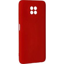 Newface Xiaomi Redmi Note 9 5g Kılıf Nano Içi Kadife Silikon - Kırmızı
