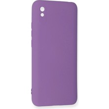 Newface Xiaomi Redmi 9A Kılıf Nano Içi Kadife Silikon - Mor