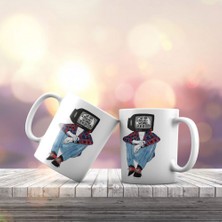 Asilmeydan Televizyon Kafalı Adam Kupa Bardak - Hediyelik