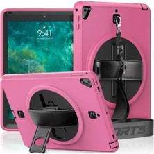 K-Yonlineticaret Ipad 5 Air 9.7 Kılıf Strap-C Otterbox Tablet Kapak - Pembe