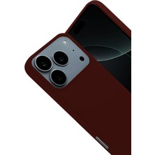 Newface Apple Iphone 17 Pro Nano Içi Kadife Silikon - Bordo