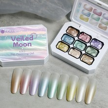 Born Pretty Ur Sugar Veiled Moon 4 In 1 Pat Painting Gel Palet(9renk)