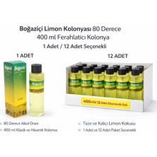 Esranın Dünyası Boğaziçi 80° Limon Kolonyası 400 ml Klasik Ferahlatıcı ve Hijyenik Kolonya