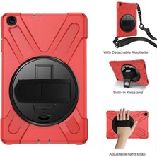 K-Yonlineticaret Samsung Galaxy T510 Tab A 10.1 Kılıf Amazing Tablet Kapak - Kırmızı