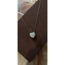 Kad Collection Taşlı Kalp Kolye