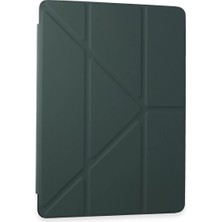 Erdo Ticaret Samsung Galaxy T870 Tab S7 11 Kılıf Kalemlikli Mars Tablet Kılıfı - Koyu Yeşil