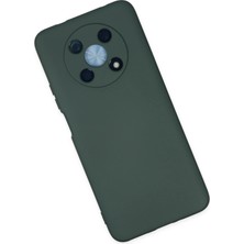 Newface Huawei Nova Y90 Kılıf Nano Içi Kadife Silikon - Koyu Yeşil