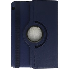 K-Yonlineticaret Huawei Mediapad T3 10 / 9.6 Kılıf 360 Tablet Deri Kılıf - Lacivert