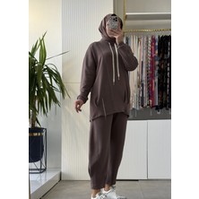 Fuat Gürsen Rahat Tunik Pantolon Takım Kahve 4311