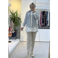 Fuat Gürsen Pırlanta Işlemeli Rahat Gömlek Haki 5304