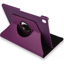 Erdo Ticaret Lenovo M10 Fhd Plus X606F Kılıf 360 Tablet Deri Kılıf - Mürdüm