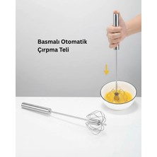 Senz Bas-Çek Mikser Karıştırıcı Çelik Basmalı Otomatik Çırpıcı Çırpma Teli