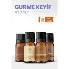 Aroviva Gurme Keyif 4’lü Oda Kokusu Seti – Buhurdanlık Yağı, Difüzör Esansı ve Esansiyel Uçucu Yağ