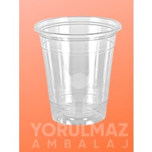 Yorulmaz Ambalaj 🥤 300 cc Şeffaf Plastik Bardak | Kullan At Soğuk Içecek Bardağı | Dayanıklı & Ekonomik 50 Adet