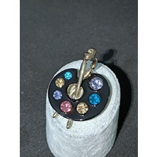 Vulwox Sanatın Imzası Ressam Paleti Broş